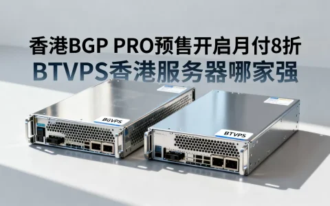 香港BGP PRO预售开启月付8折，BTVPS香港服务器哪家强