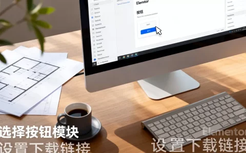 如何用Elementor创建下载链接？Elementor制作下载按钮教程