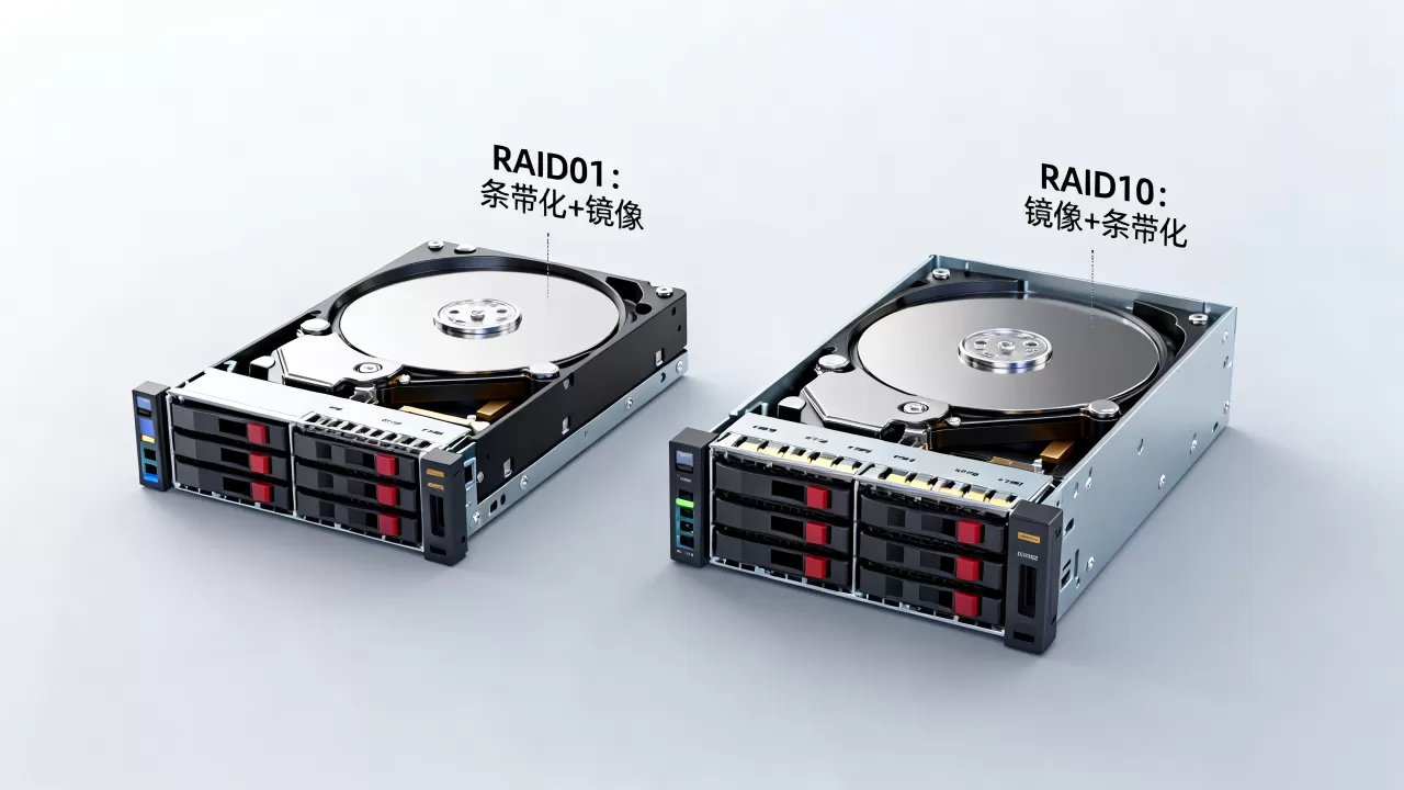 RAID01和RAID10到底选哪个？RAID01和RAID10区别
