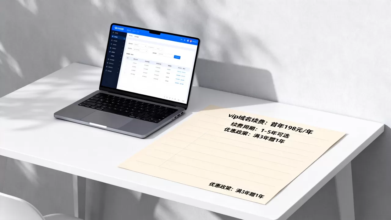 vip域名续费一年多少钱？域名续费价格表