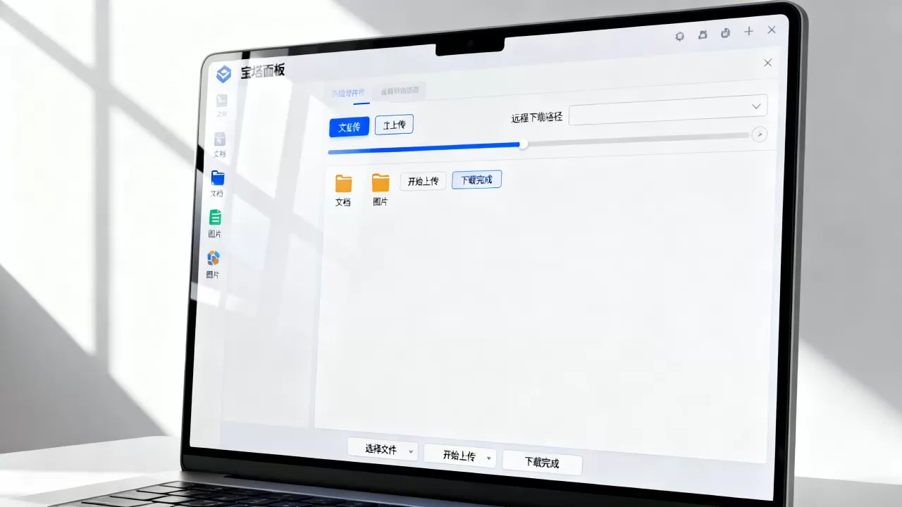 宝塔面板上传或远程下载文件图文教程 宝塔面板上传或远程下载文件图文教程