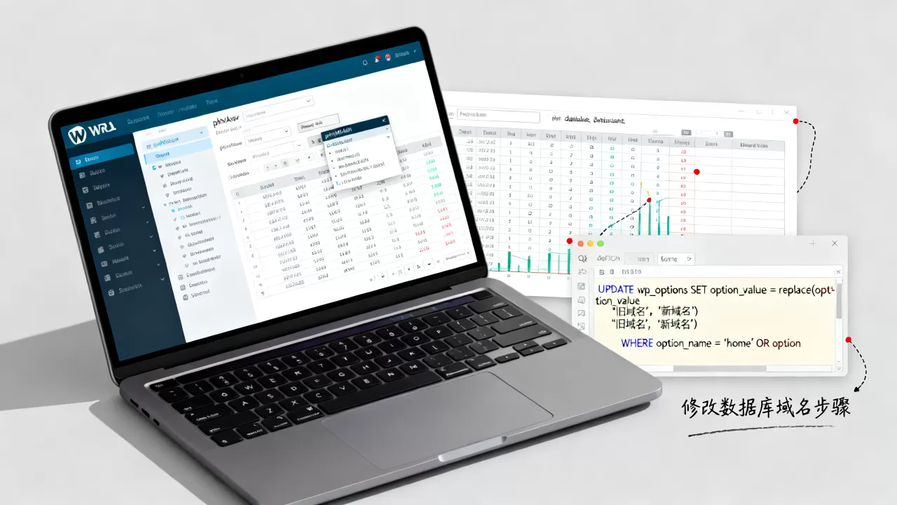 WordPress迁移后重定向到旧域怎么办?怎么修改数据库域名 WordPress迁移后重定向到旧域怎么办?怎么修改数据库域名