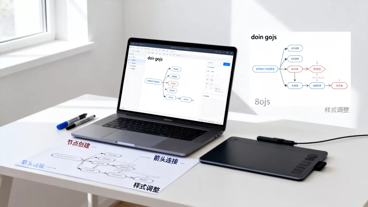 gojs流程图怎么画？gojs流程图教程
