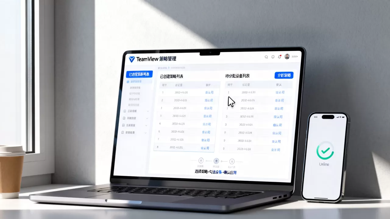 TeamViewer教程：如何将创建的策略分配给多个设备