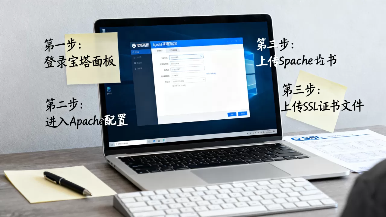 宝塔面板Apache环境配置SSL证书的方法 宝塔面板Apache环境配置SSL证书的方法