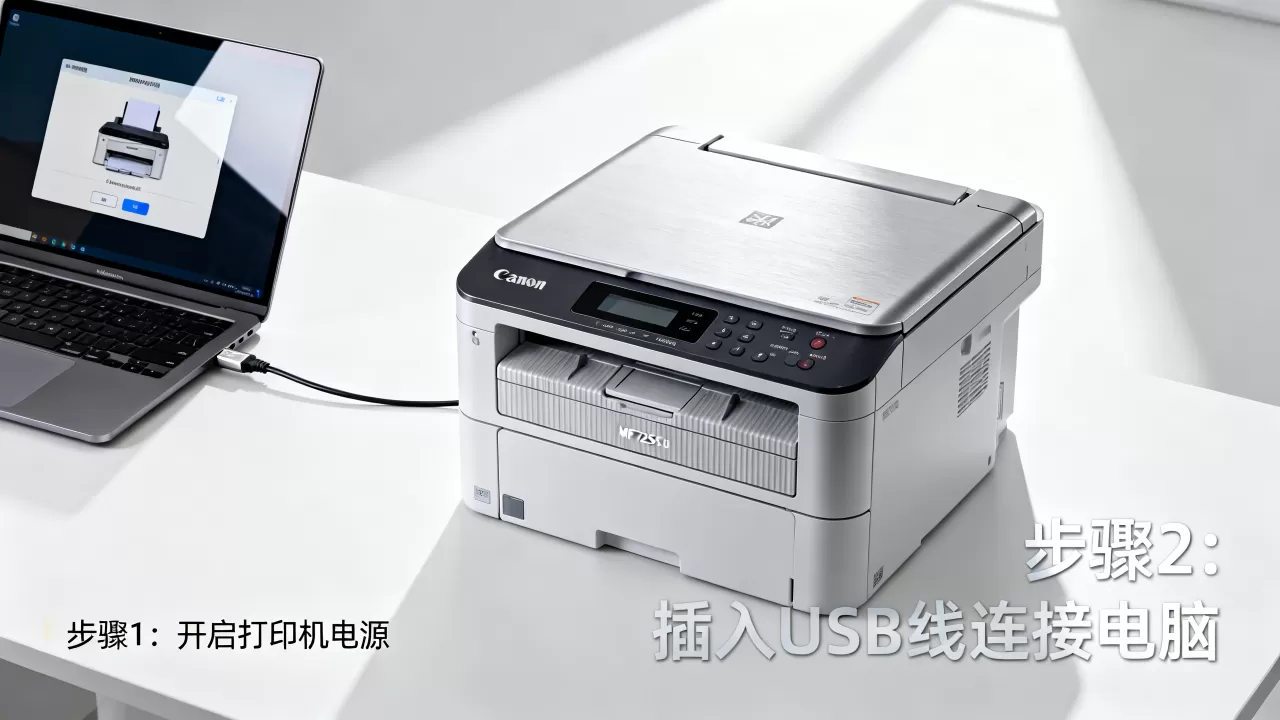canonmf725cdn怎么连接电脑？佳能mf725cdn驱动下载