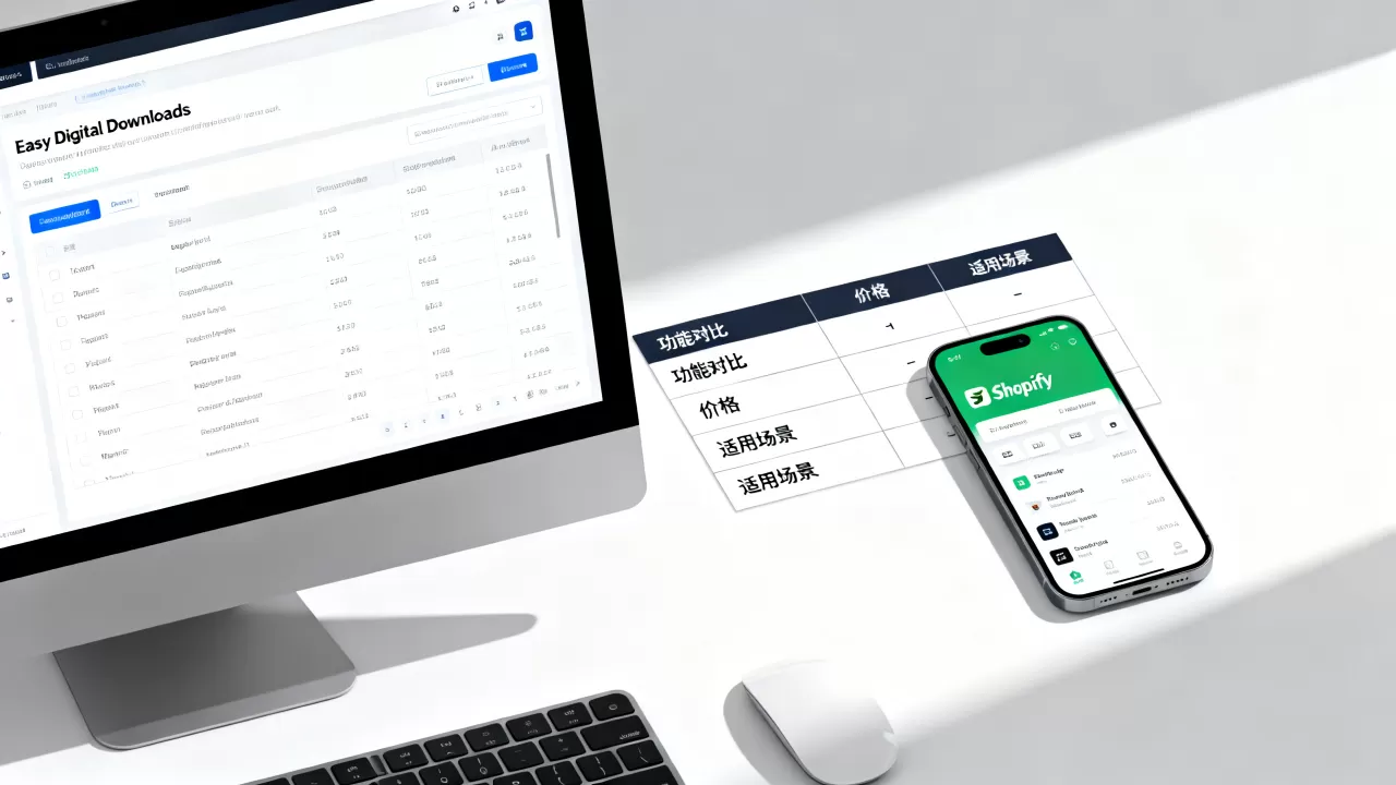 Easy Digital Downloads和Shopify哪个更好?电商插件对比评测 Easy Digital Downloads和Shopify哪个更好?电商插件对比评测