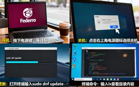 Fedora怎么打开、关机、更新和使用终端命令？Fedora新手入门教程