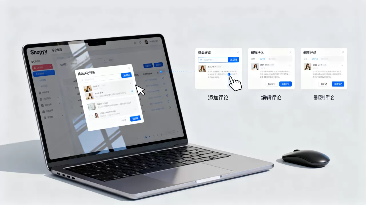 Shopyy外贸网站如何添加编辑删除评论?Shopyy后台管理商品评论教程 Shopyy外贸网站如何添加编辑删除评论?Shopyy后台管理商品评论教程