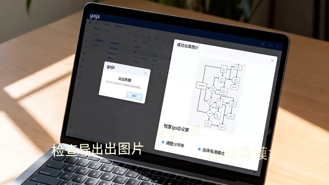 gojs导出图片失败怎么办？gojs导出高清图片方法