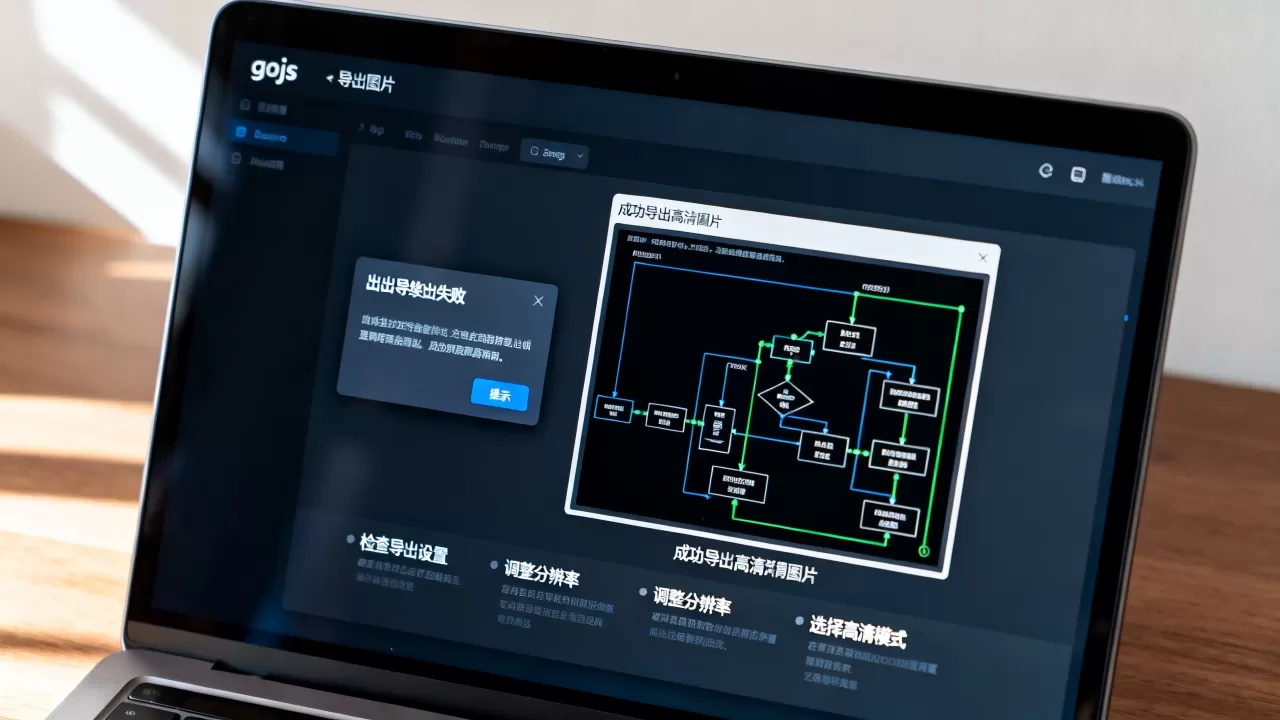 gojs导出图片失败怎么办？gojs导出高清图片方法