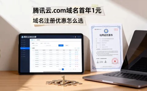 腾讯云.com域名首年1元是真的吗？域名注册优惠怎么选