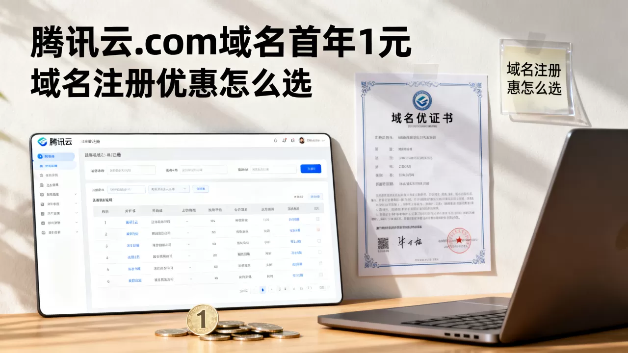 腾讯云.com域名首年1元是真的吗?域名注册优惠怎么选 腾讯云.com域名首年1元是真的吗?域名注册优惠怎么选