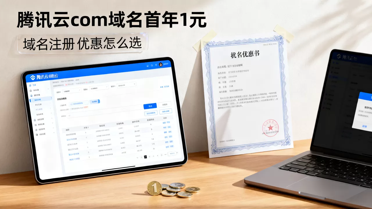 腾讯云.com域名首年1元是真的吗?域名注册优惠怎么选 腾讯云.com域名首年1元是真的吗?域名注册优惠怎么选