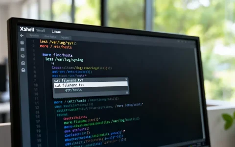Xshell怎么打开文件？在Linux系统中查看文件内容的命令