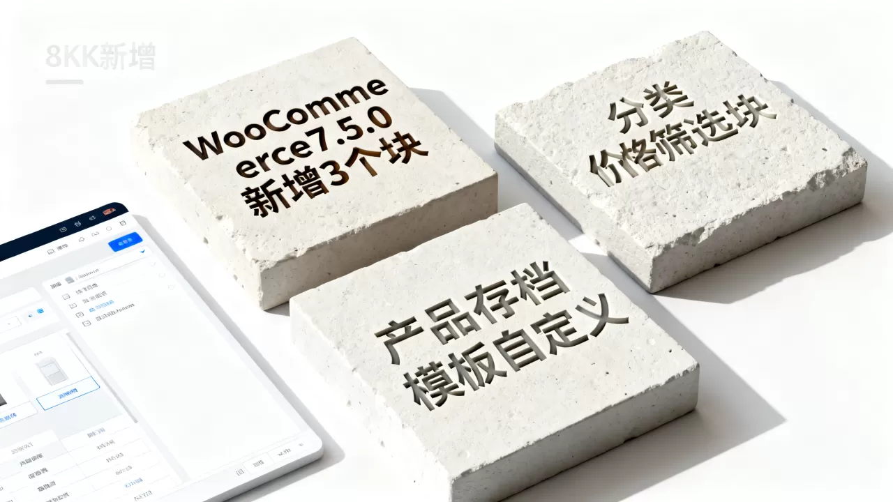 WooCommerce7.5.0新增3个块是什么?产品存档模板如何自定义 WooCommerce7.5.0新增3个块是什么?产品存档模板如何自定义