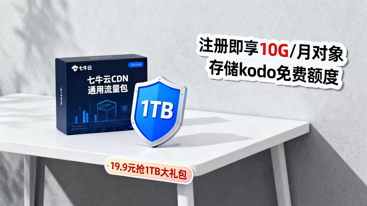 qiniu七牛云CDN通用流量包特惠专场19.9元抢1TB大礼包,注册即享10G/月对象存储kodo免费额度 qiniu七牛云CDN通用流量包特惠专场19.9元抢1TB大礼包,注册即享10G/月对象存储kodo免费额度