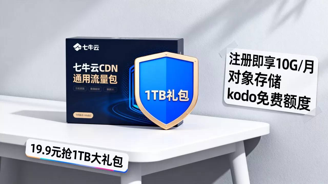 qiniu七牛云CDN通用流量包特惠专场19.9元抢1TB大礼包,注册即享10G/月对象存储kodo免费额度 qiniu七牛云CDN通用流量包特惠专场19.9元抢1TB大礼包,注册即享10G/月对象存储kodo免费额度