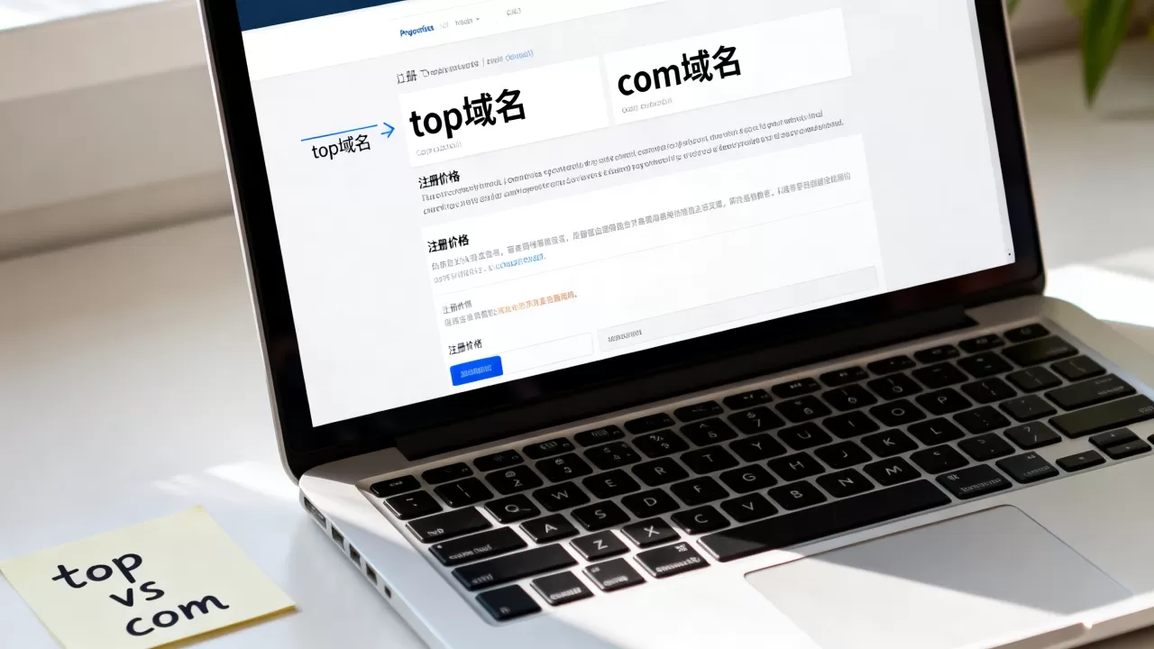 top域名和com域名有啥区别?com域名注册多少钱 top域名和com域名有啥区别?com域名注册多少钱