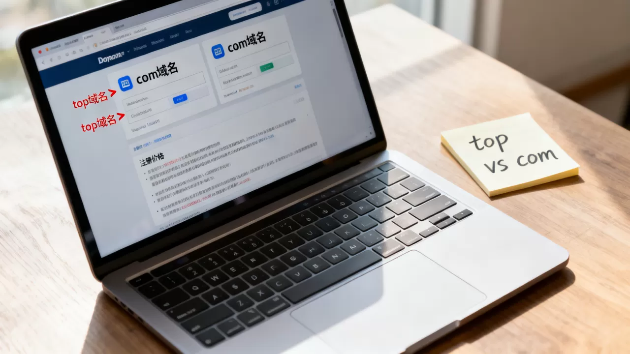 top域名和com域名有啥区别?com域名注册多少钱 top域名和com域名有啥区别?com域名注册多少钱