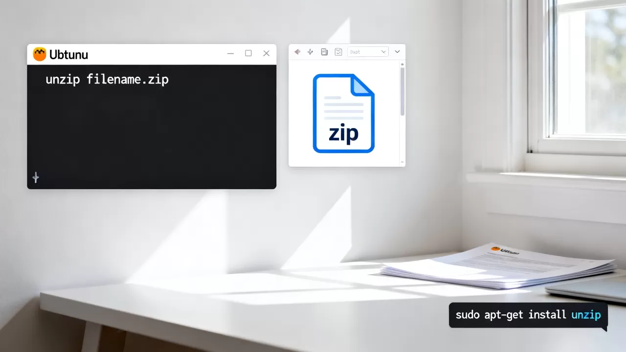 Ubuntu解压zip文件命令是什么？linux解压zip文件详细教程