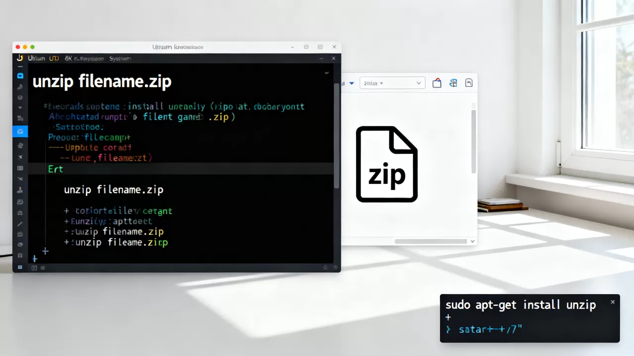 Ubuntu解压zip文件命令是什么？linux解压zip文件详细教程