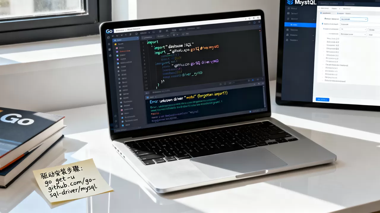 Go连接MySQL数据库报错怎么办？go连接mysql数据库驱动安装