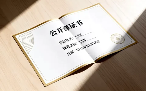 公开课证书模板怎么设计？公开课证书模板下载