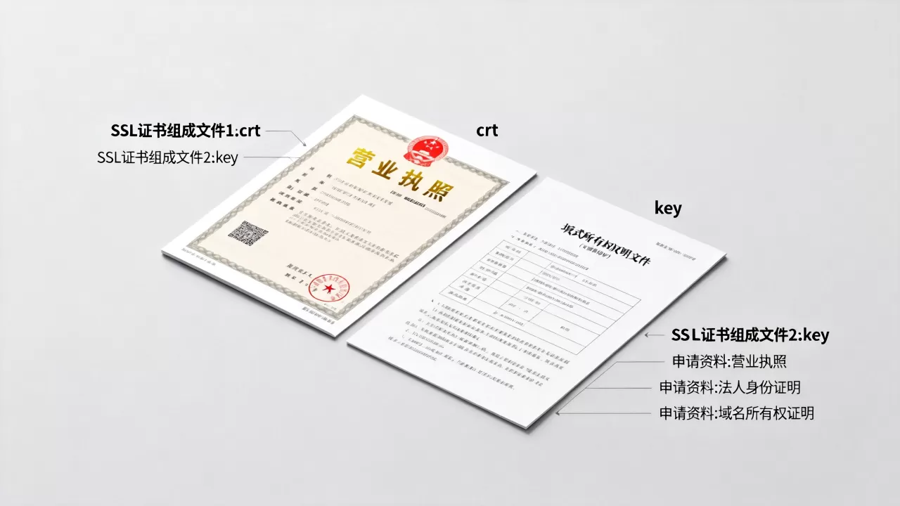 SSL证书由哪两个文件组成?ssl证书申请需要哪些资料 SSL证书由哪两个文件组成?ssl证书申请需要哪些资料