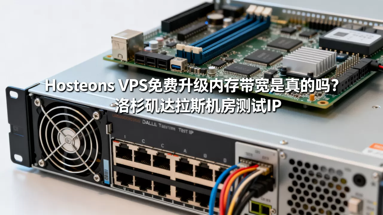 Hosteons VPS免费升级内存带宽是真的吗?洛杉矶达拉斯机房测试IP Hosteons VPS免费升级内存带宽是真的吗?洛杉矶达拉斯机房测试IP