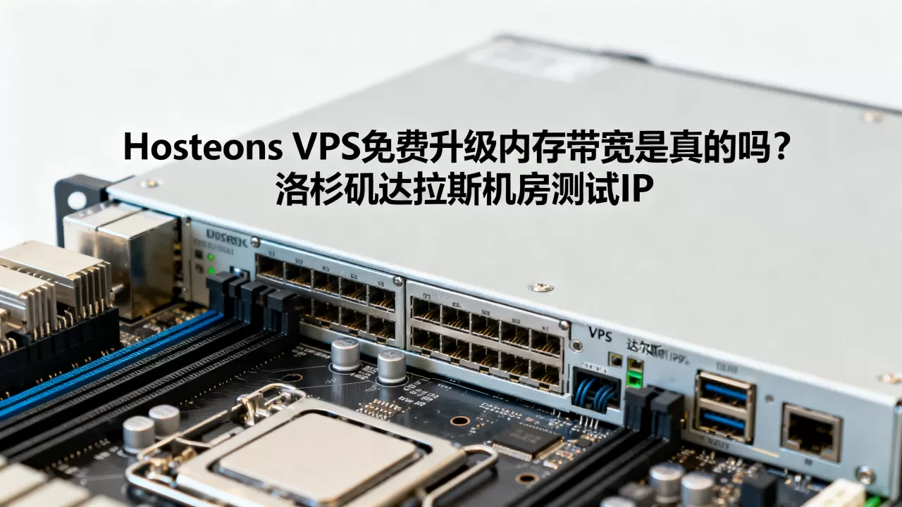 Hosteons VPS免费升级内存带宽是真的吗?洛杉矶达拉斯机房测试IP Hosteons VPS免费升级内存带宽是真的吗?洛杉矶达拉斯机房测试IP