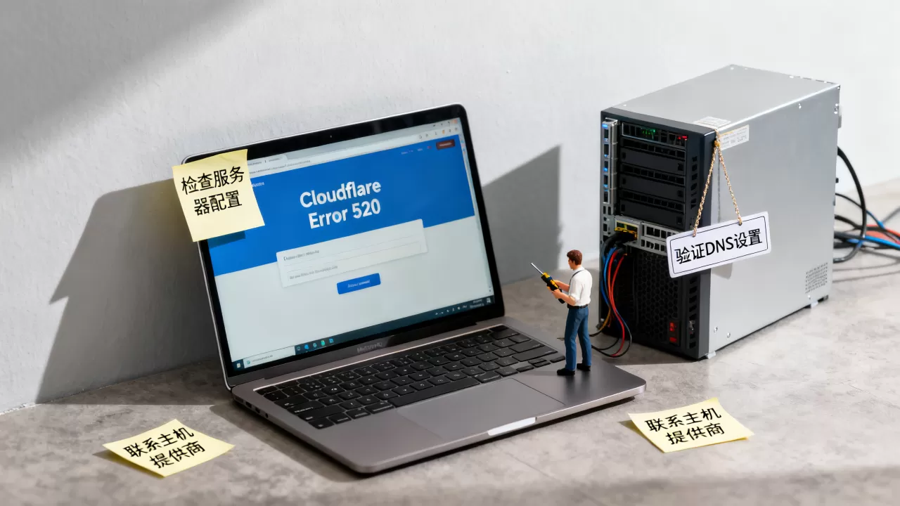 Cloudflare Error 520错误怎么解决?520错误原因及修复方法 Cloudflare Error 520错误怎么解决?520错误原因及修复方法