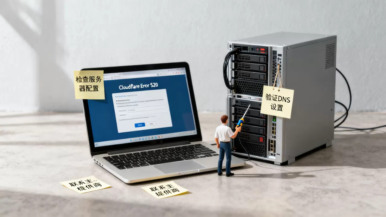 Cloudflare Error 520错误怎么解决?520错误原因及修复方法 Cloudflare Error 520错误怎么解决?520错误原因及修复方法