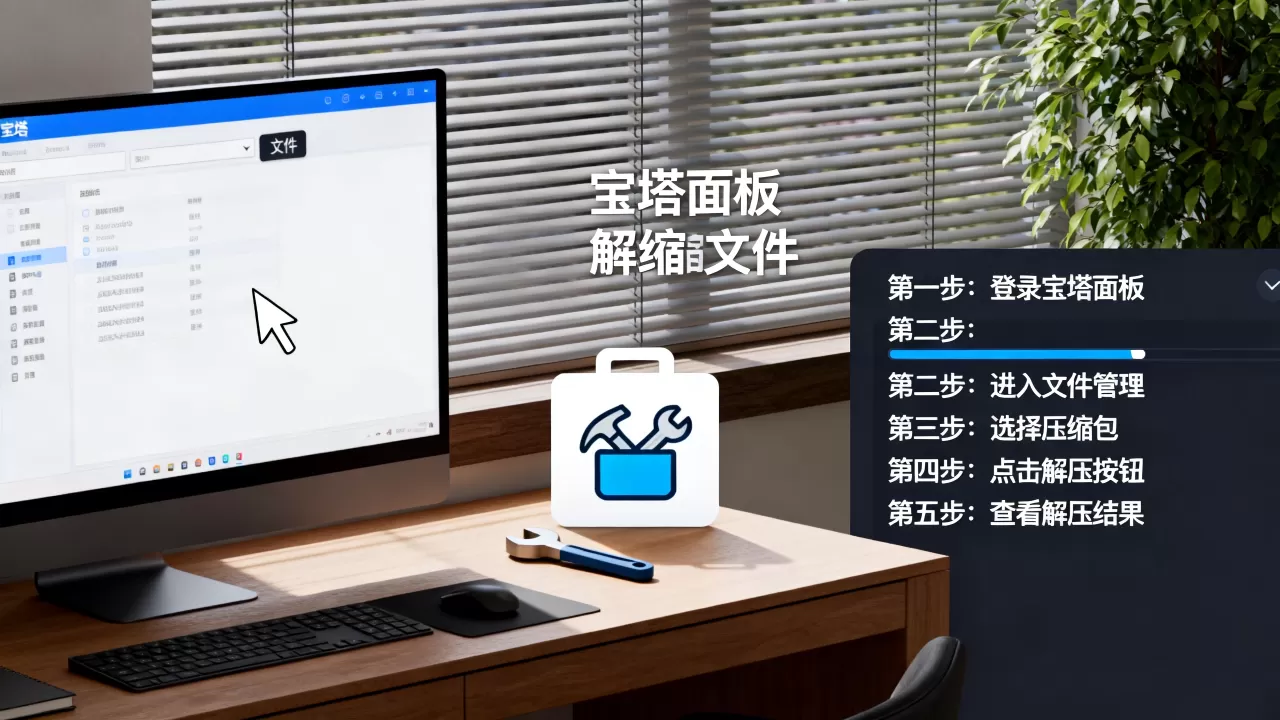 宝塔面板如何解压缩文件？宝塔面板解压缩文件的具体步骤