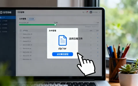 宝塔面板如何解压缩文件？宝塔面板解压zip rar教程