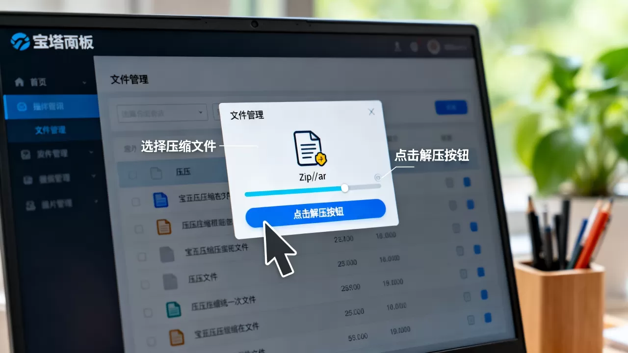 宝塔面板如何解压缩文件?宝塔面板解压zip rar教程 宝塔面板如何解压缩文件?宝塔面板解压zip rar教程