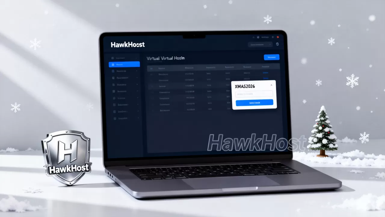 HawkHost圣诞优惠码怎么用？2026最新虚拟主机折扣攻略