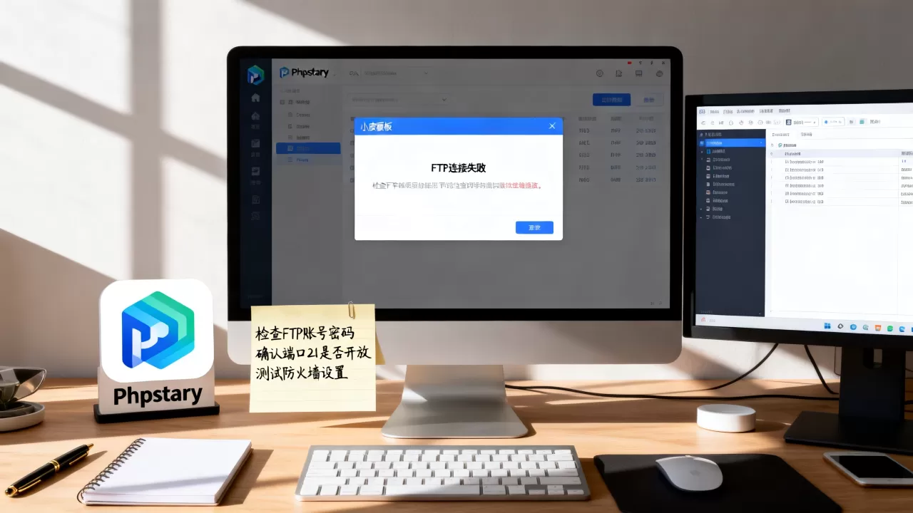 小皮面板FTP连不上怎么解决?phpstudy ftp连接失败原因 小皮面板FTP连不上怎么解决?phpstudy ftp连接失败原因