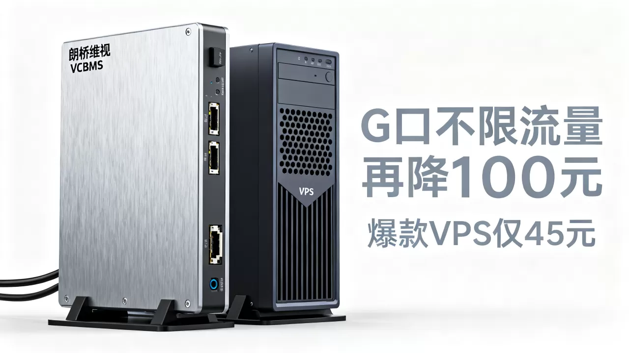 朗桥维视VCBMS年终钜惠G口不限流量再降100元，爆款VPS仅45元抢购攻略