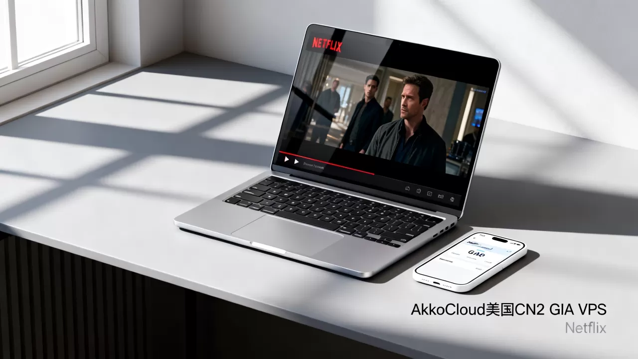 AkkoCloud美国CN2 GIA VPS能看奈飞吗?解锁Netflix视频 AkkoCloud美国CN2 GIA VPS能看奈飞吗?解锁Netflix视频