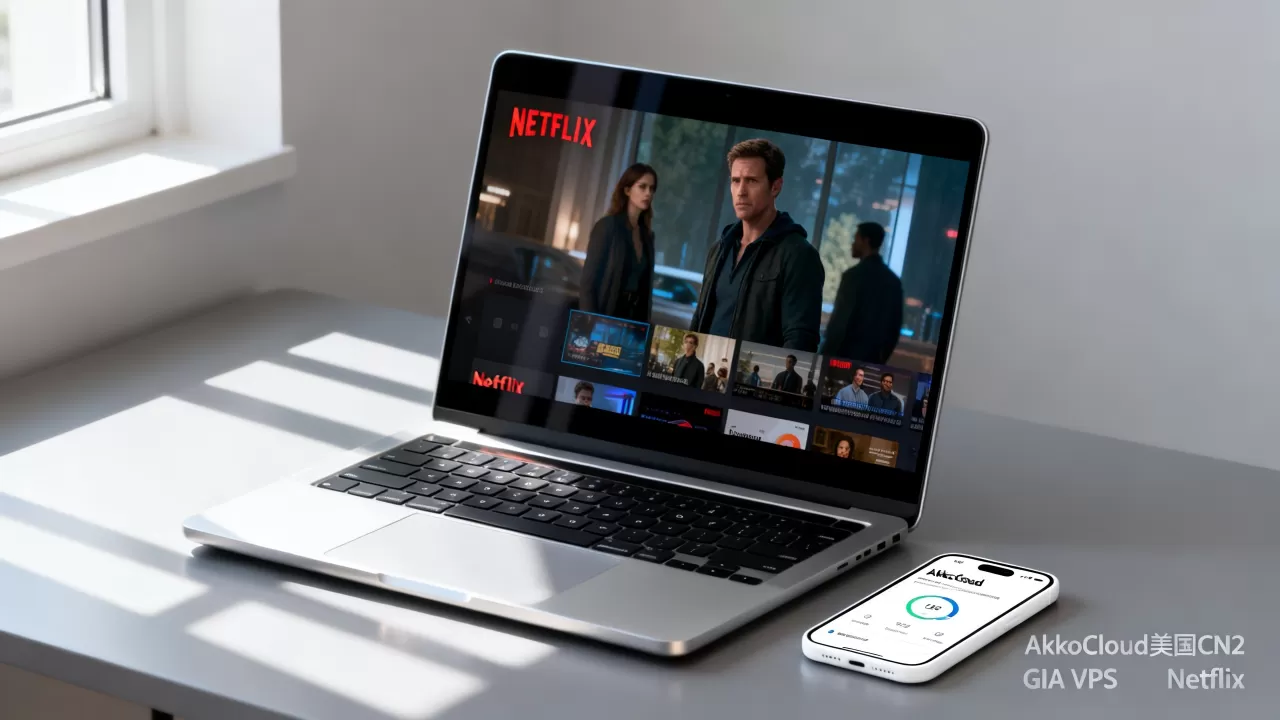 AkkoCloud美国CN2 GIA VPS能看奈飞吗?解锁Netflix视频 AkkoCloud美国CN2 GIA VPS能看奈飞吗?解锁Netflix视频