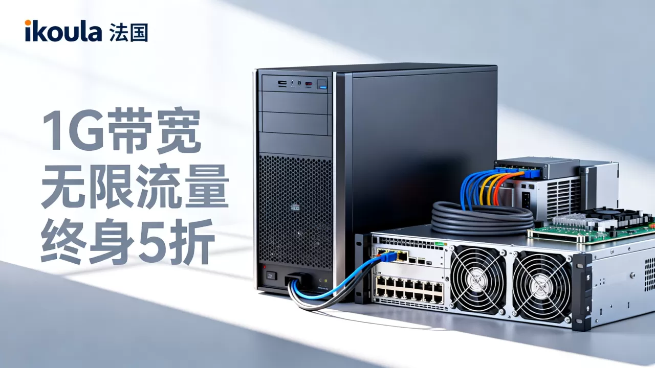 ikoula法国服务器1G带宽无限流量终身5折值得买吗？