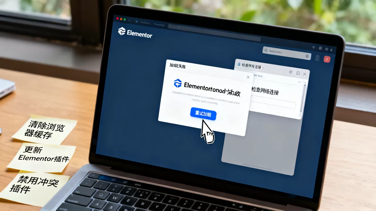 Elementor无法加载怎么解决？Elementor加载失败修复方法