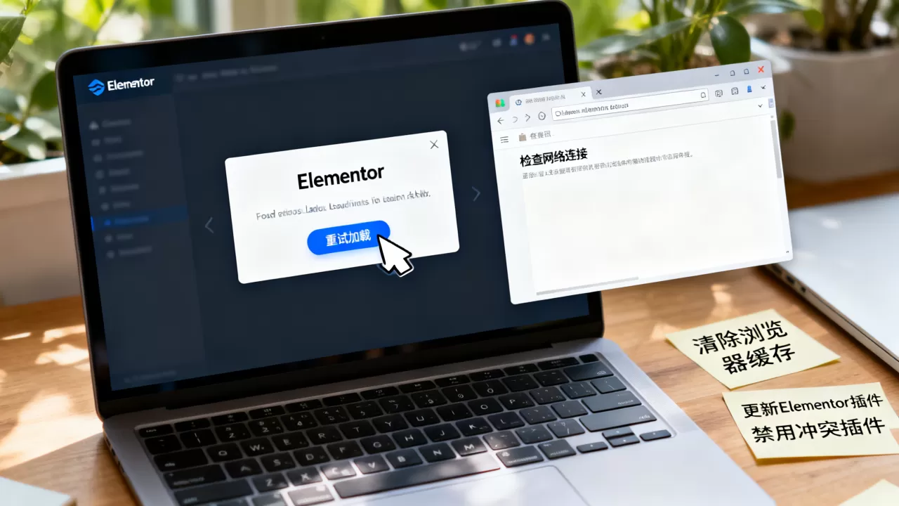Elementor无法加载怎么解决？Elementor加载失败修复方法