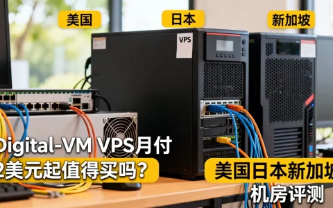 Digital-VM VPS月付2美元起值得买吗？美国日本新加坡机房评测