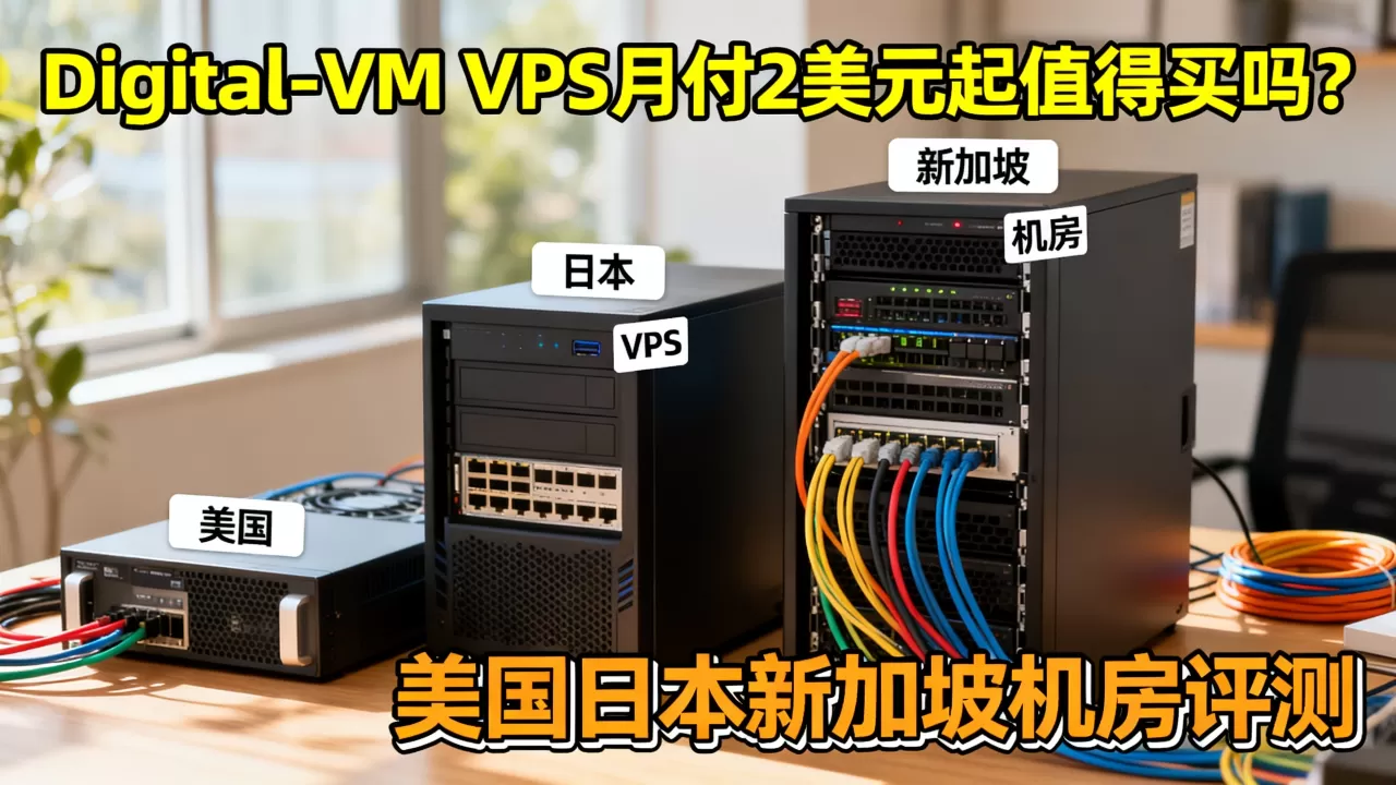Digital-VM VPS月付2美元起值得买吗?美国日本新加坡机房评测 Digital-VM VPS月付2美元起值得买吗?美国日本新加坡机房评测