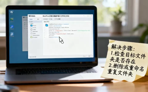 WordPress安装主题插件提示文件夹已存在怎么办？如何解决目标文件夹已存在