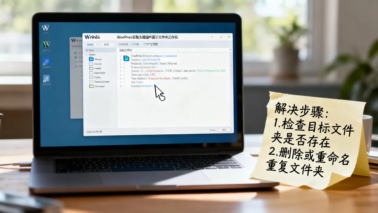 WordPress安装主题插件提示文件夹已存在怎么办?如何解决目标文件夹已存在 WordPress安装主题插件提示文件夹已存在怎么办?如何解决目标文件夹已存在