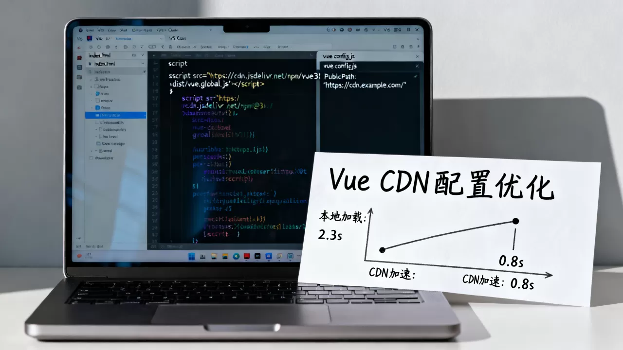 Vuejs静态文件cdn怎么配置？vue项目引入cdn加速优化