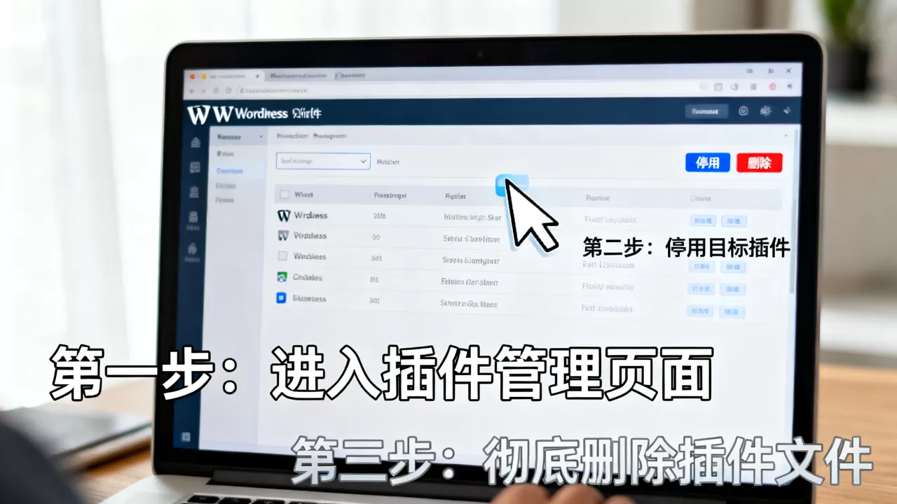 WordPress删除不用插件的方法是什么？如何彻底清理无用插件